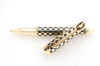 Checker & Black Gold Plated Roller Ball Pen With Matching Cap