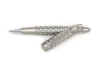 Pewter Checker Pattern Roller Ball Pen with Matching Cap