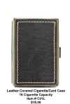Leather Covered Cigarette/Card Case With 16 Cigarette Capacity (Click Here To Enlarge)