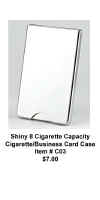 Shiney 8 Cigarette Capacity Cigarette / Business Card Case