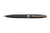 Matt Black Ball Point Pen With Gold Plated Parts